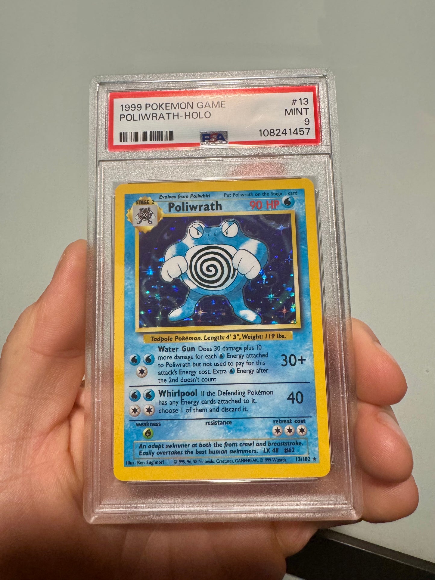 Pokemon - Poliwrath PSA 9
