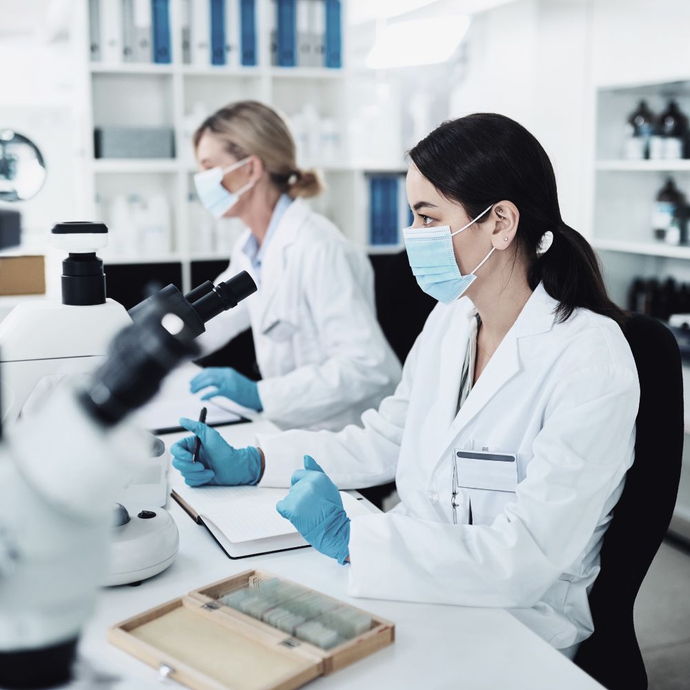 Scientists working in lab for Superior Shredz formulas
